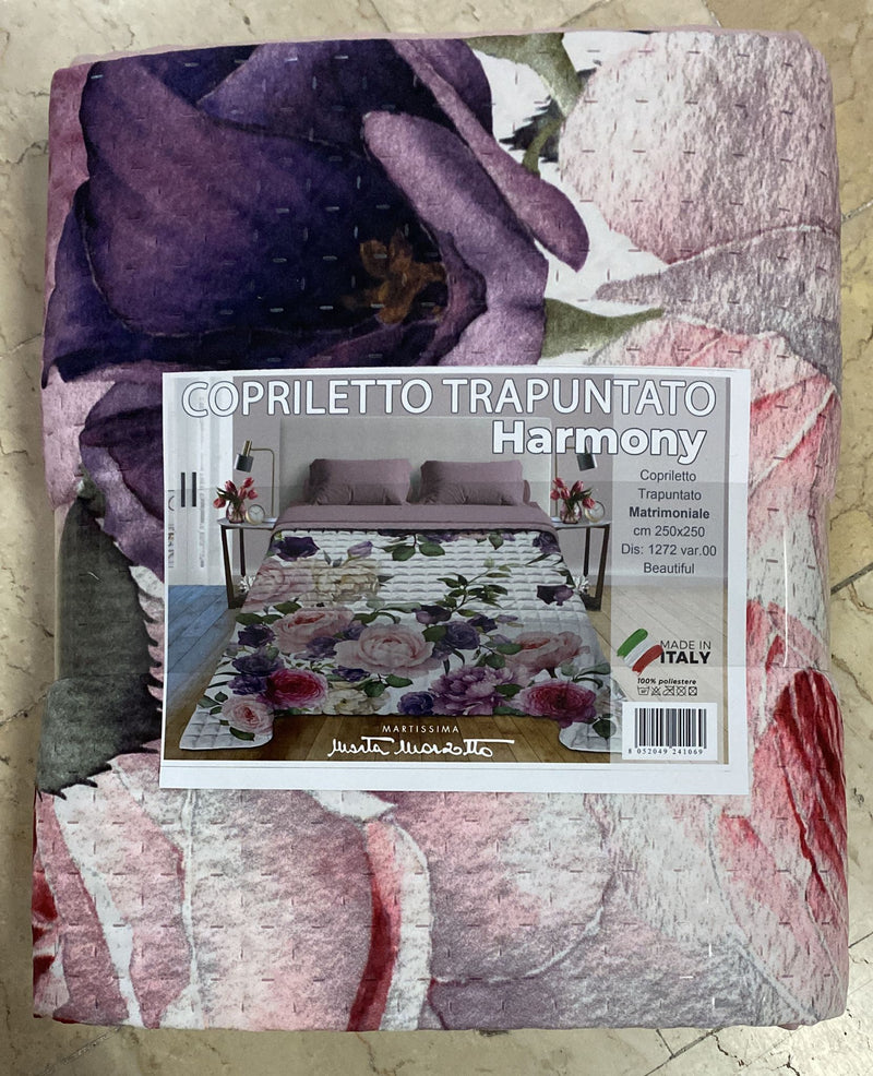 Trapuntino Marta Marzotto Harmony in stampa digitale double-face matrimoniale