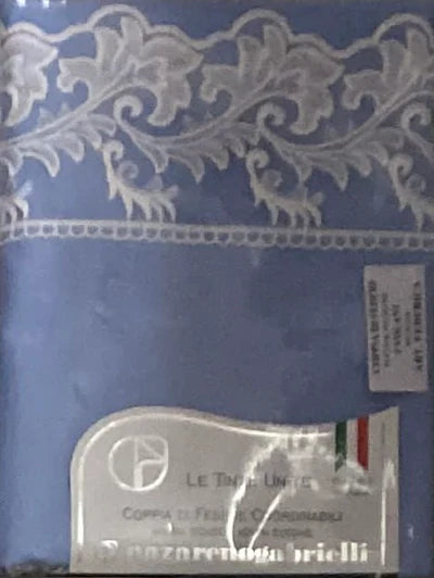 COPPIA FEDERE FEDERICA TINTA UNITA CON PIZZO IN TULLE