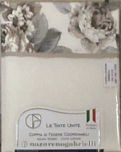COPPIA FEDERE INCANTO TINTA UNITA CON BALZA STAMPATA