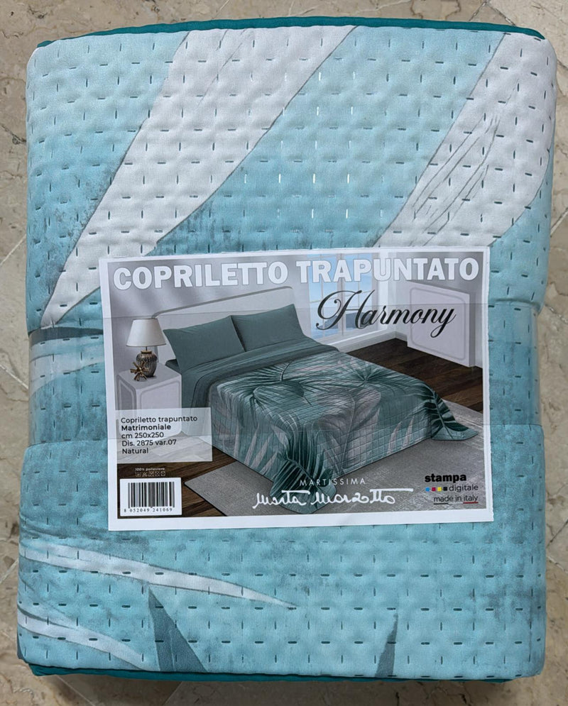 Trapuntino Marta Marzotto Harmony in stampa digitale double-face matrimoniale
