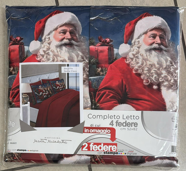 Coppia lenzuola Marta Marzotto NATALE 100% COTONE