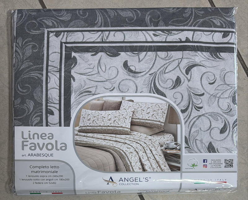 Coppia lenzuola Angel’s in 100% puro cotone
Matrimoniale