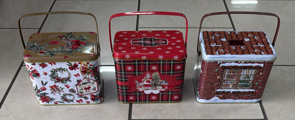 Scatola in latta + plaid natalizio Fancy home Mon cheri noel