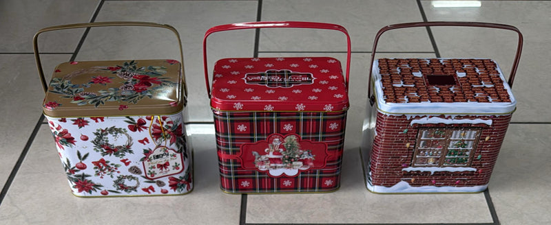 Scatola in latta + plaid natalizio Fancy home Mon cheri noel