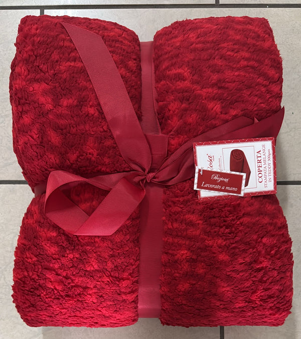 Coperta in teddy xmas mélange