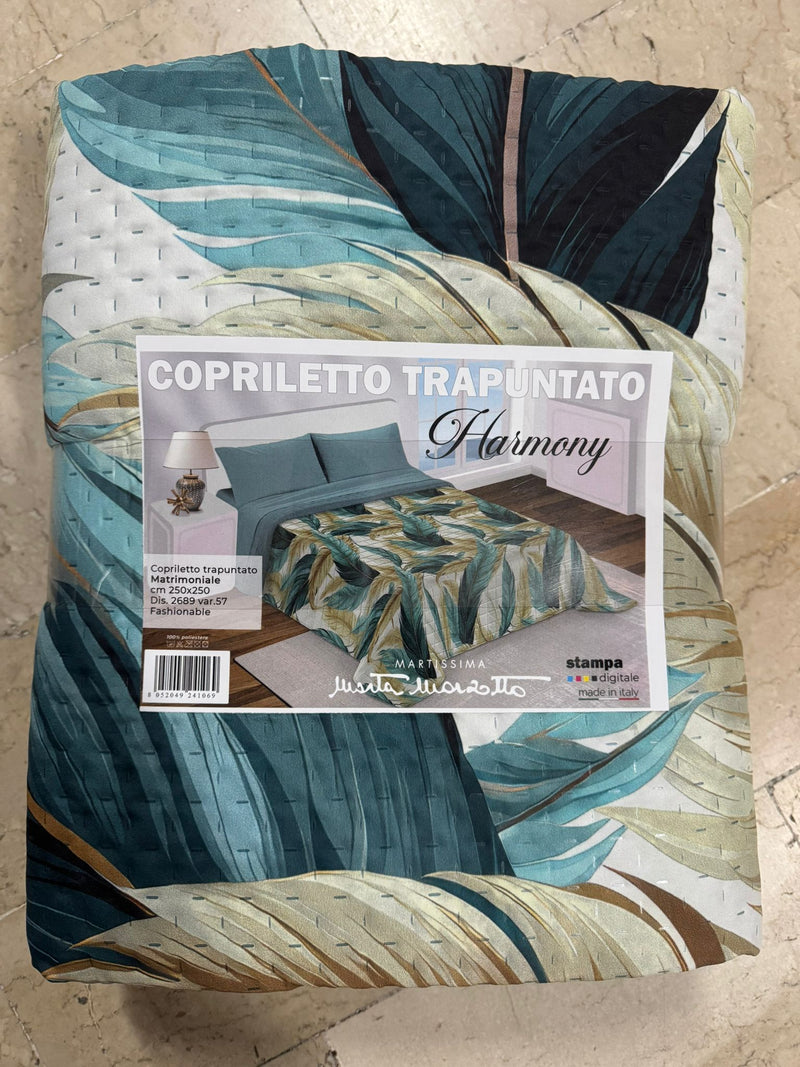 Trapuntino Marta Marzotto Harmony in stampa digitale double-face matrimoniale