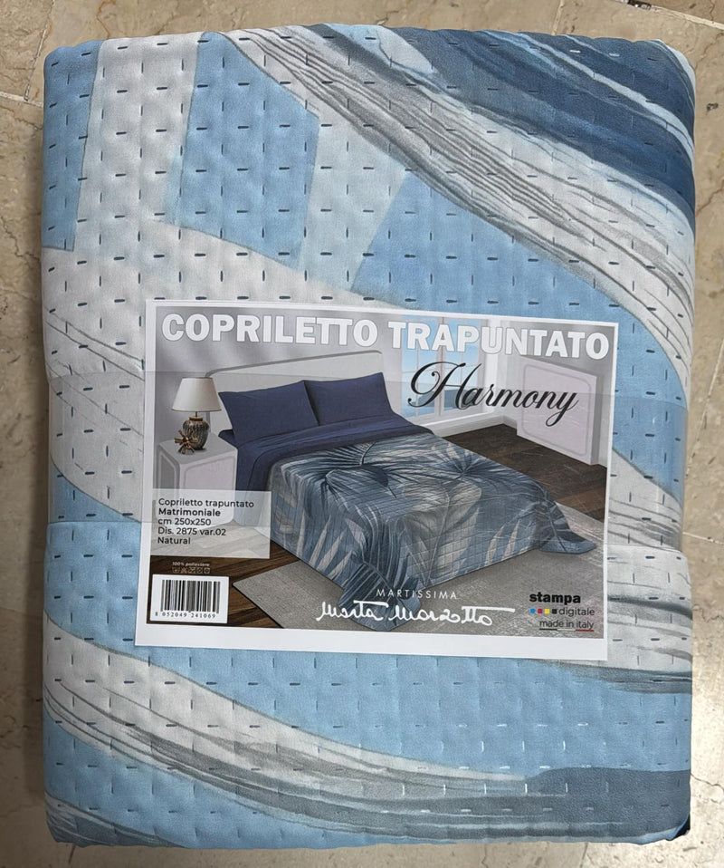 Trapuntino Marta Marzotto Harmony in stampa digitale double-face matrimoniale