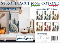 Confezione 6 strofinacci Marta Marzotto Renè in 100% puro cotone stampa digitale
