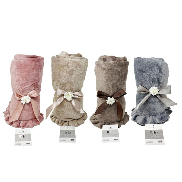 Plaid con volant Love & joy Ilde