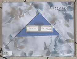 Coppia Lenzuola Carezze Wendy 100% Cotone con balza in raso di cotone e federe interamente stampate matrimoniale