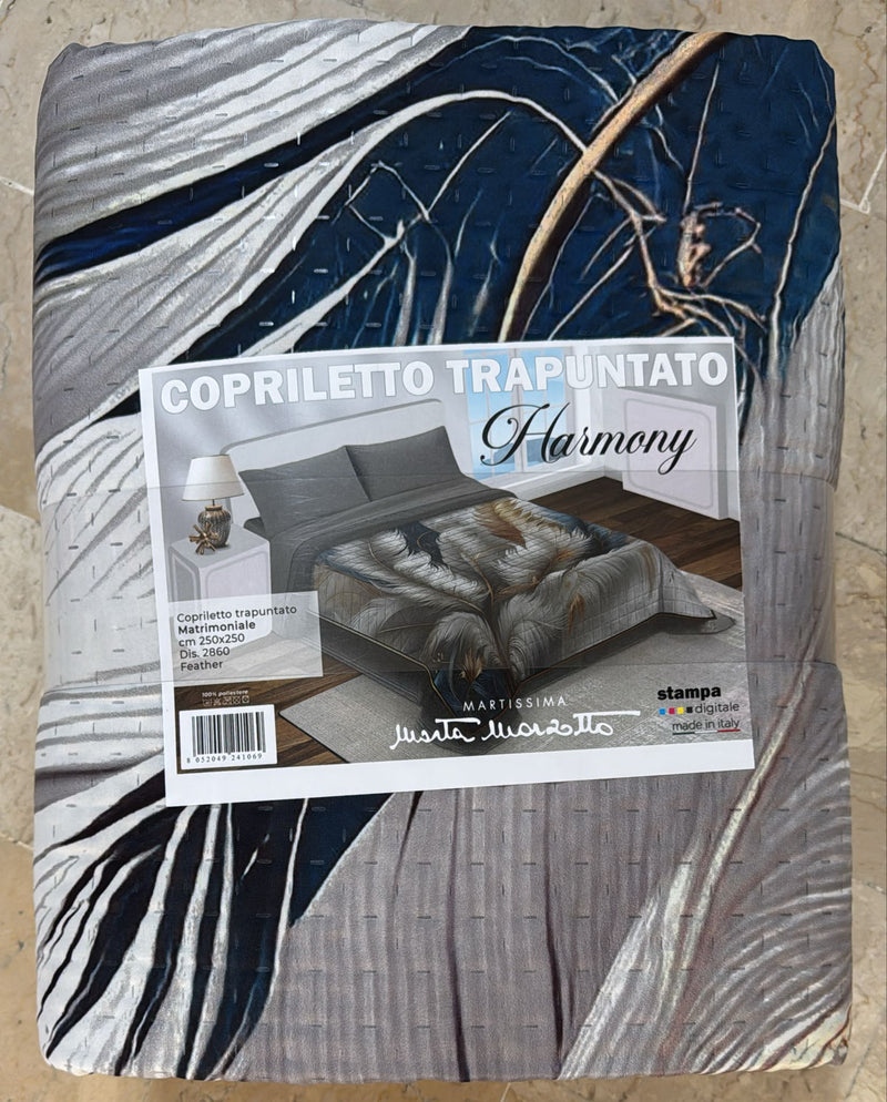 Trapuntino Marta Marzotto Harmony in stampa digitale double-face matrimoniale