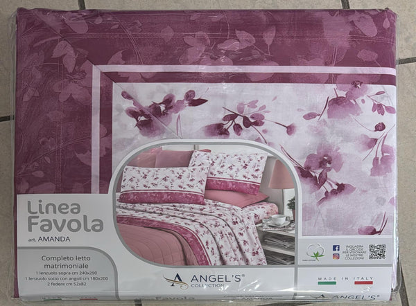 Coppia lenzuola Angel’s in 100% puro cotone
Matrimoniale