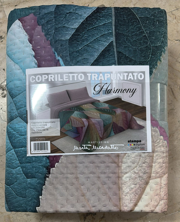 Trapuntino Marta Marzotto Harmony in stampa digitale double-face matrimoniale