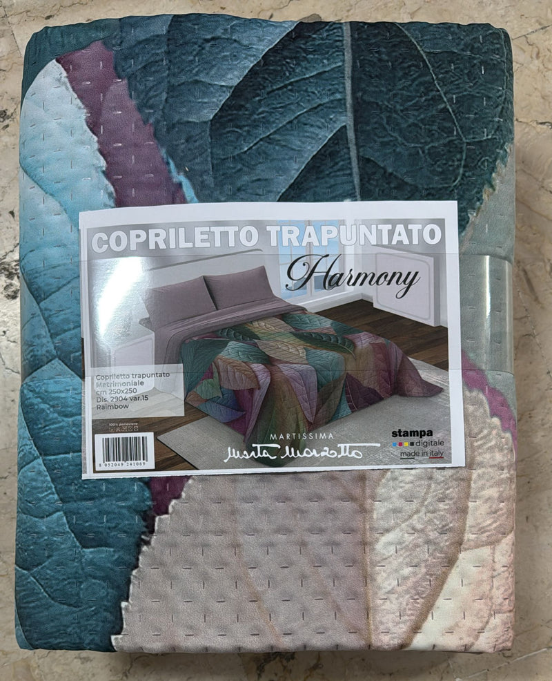 Trapuntino Marta Marzotto Harmony in stampa digitale double-face matrimoniale
