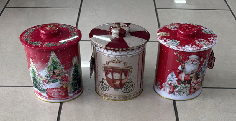 Scatola in latta + plaid natalizio Fancy home Mon cheri noel