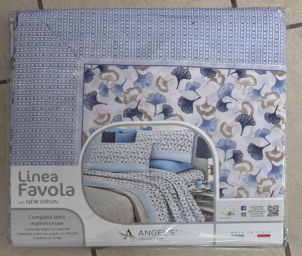 Coppia lenzuola Angel’s in 100% puro cotone
Matrimoniale