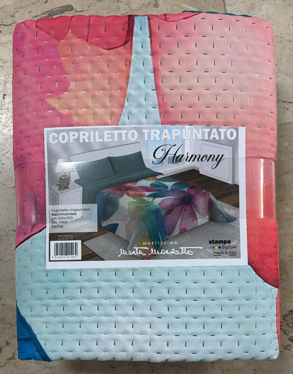 Trapuntino Marta Marzotto Harmony in stampa digitale double-face matrimoniale